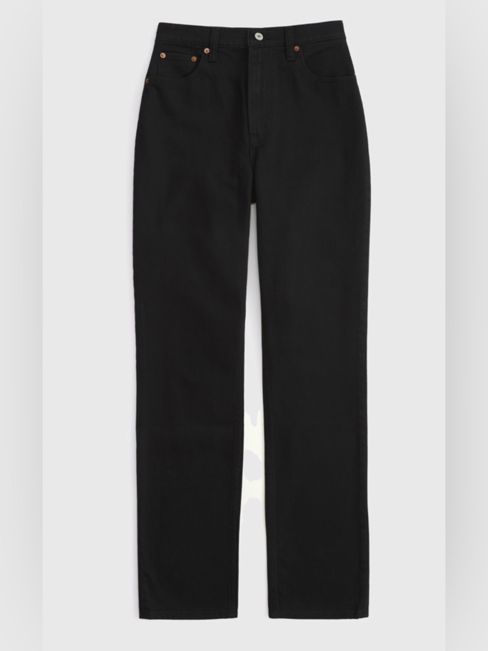 Abercrombie & Fitch Curve Love Ultra High Rise 90s Straight Jean Black - Picture 9 of 13